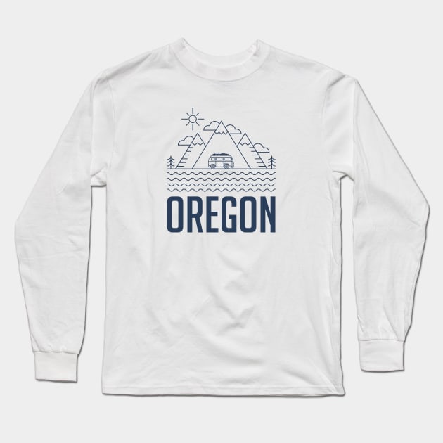 Oregon Long Sleeve T-Shirt by happysquatch